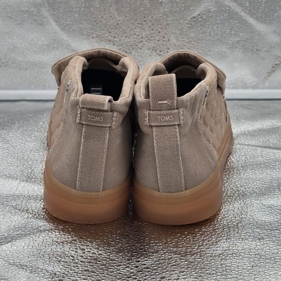 Toms Paxton Rose Pink Taupe Slip-on Chukka High Top Sneaker Booties Size 7.5 - Picture 5 of 8